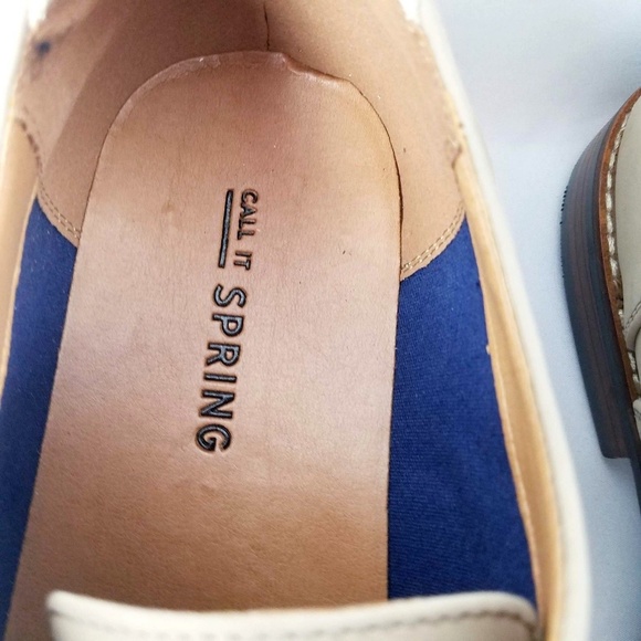 Call It Spring Mens Oxford Shoes Size 12 Beige Tan - Picture 4 of 7